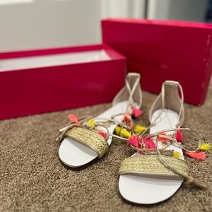 lilly pulitzer sandals - tie up leg